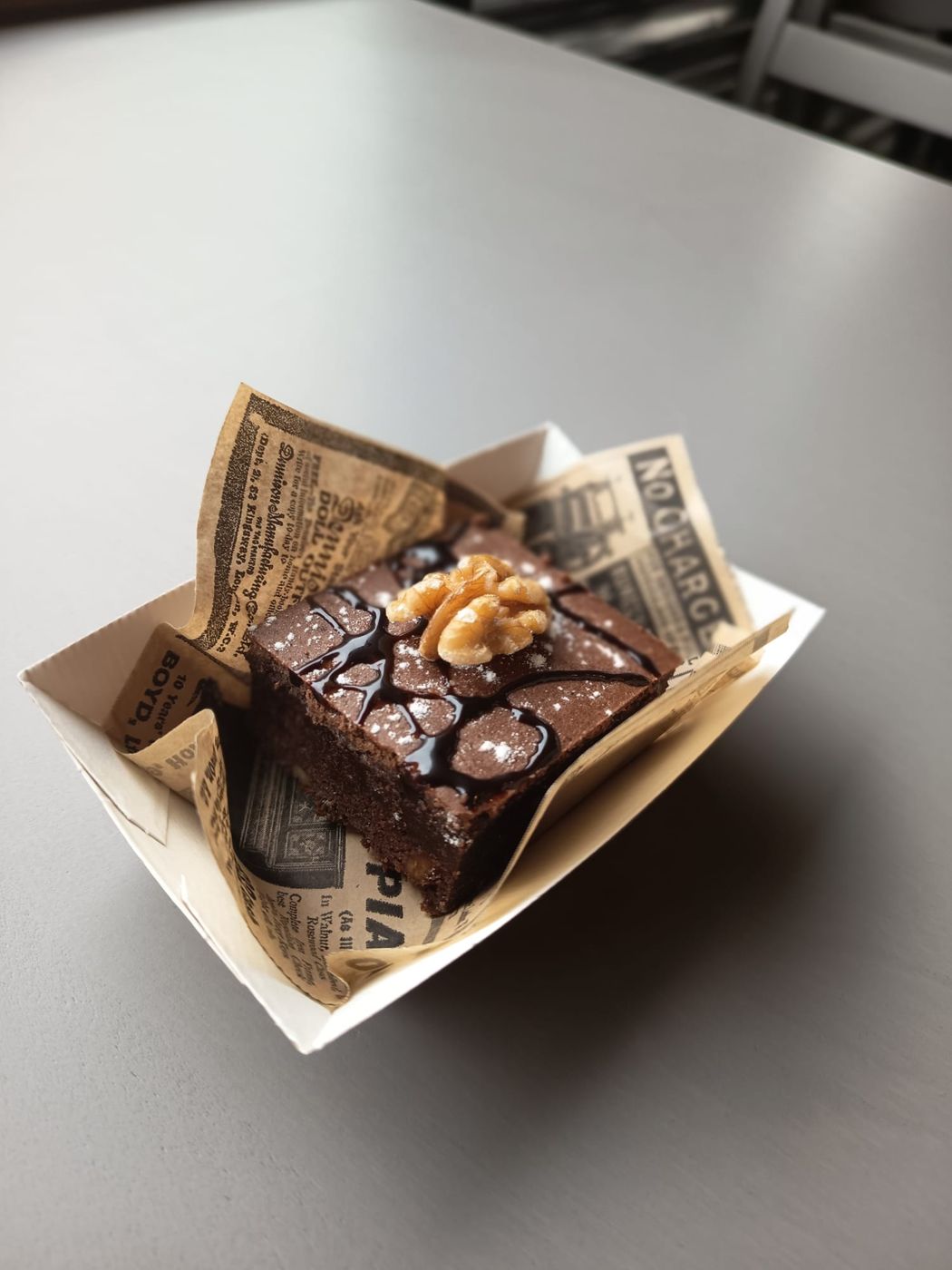 Brownie de nueces